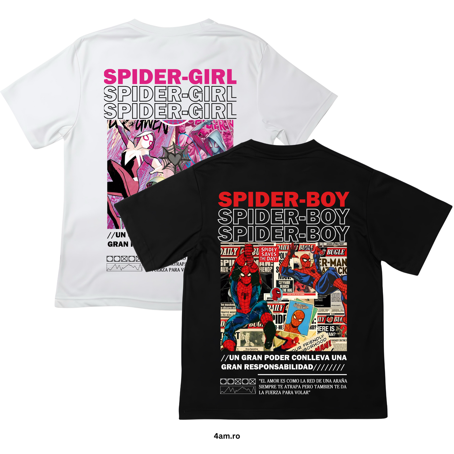 Set de Cuplu - Spider Boy and Girl (Printat)