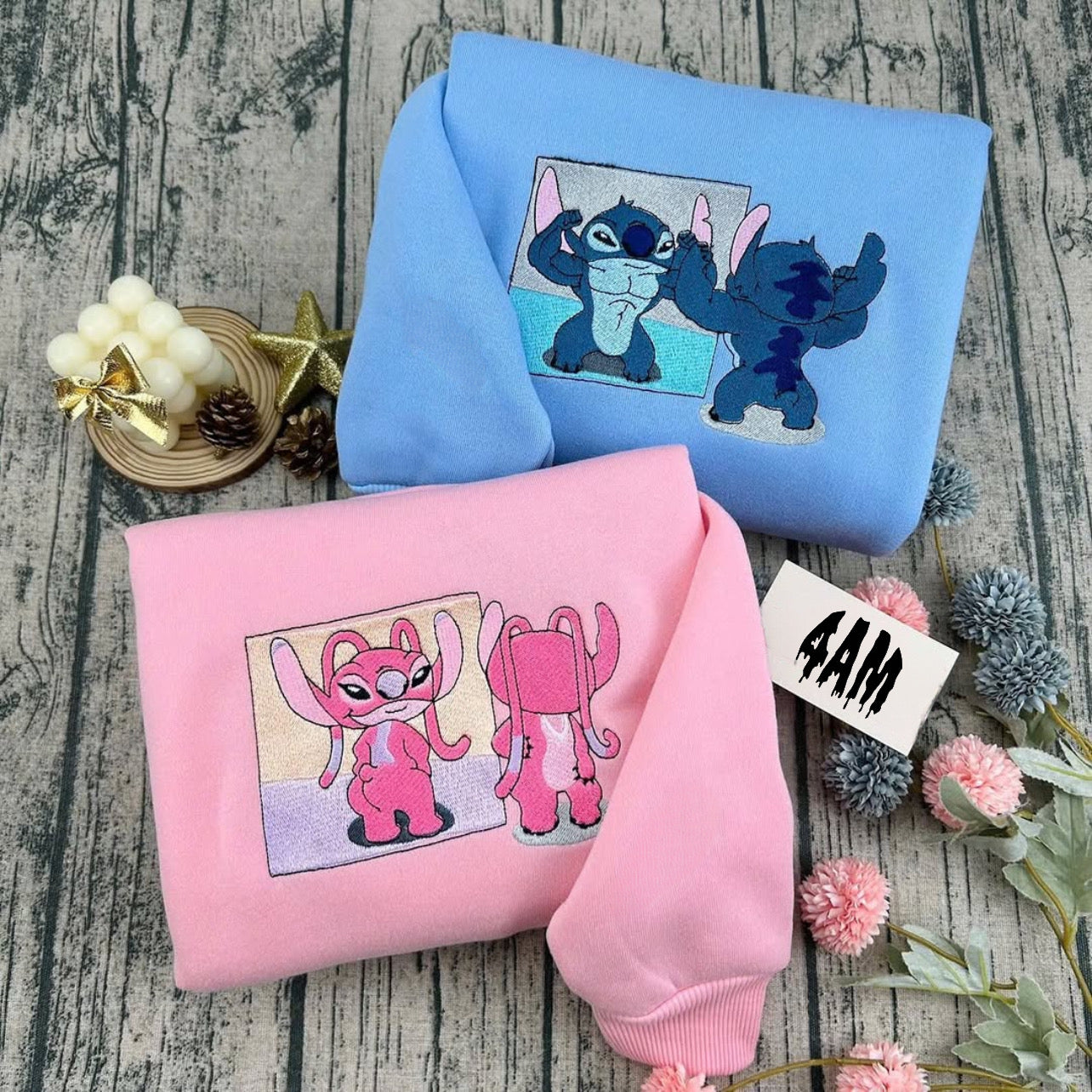 Set de cuplu - Gym Stitch & Angel